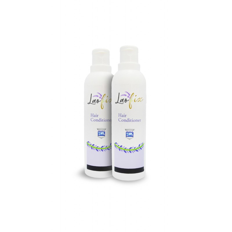 Laofix Organic Lavender Nourishing Care Conditioner for Dry Hair 2x250 ml (Horsetail, Keratin, Avocado)